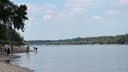 Donauufer beim Strombad Kritzendorf mit Badenden